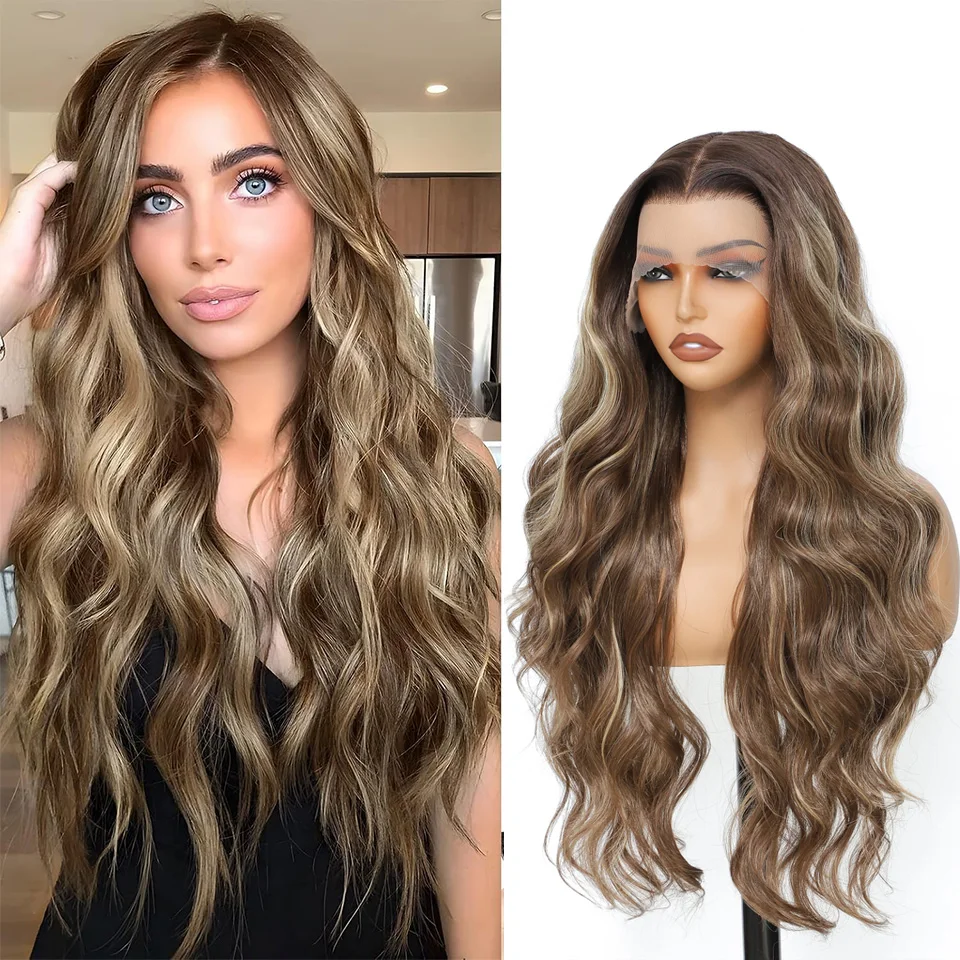 30 Inches Body Wave Synthetic Hair Wig 13x4 Loose Wave Transparent Lace Front Wig For Women 180% Density Ombre Color Cosplay Wig
30 Inches Body Wave Synthetic Hair Wig 13x4 Loose Wave Transparent Lace Front Wig For Women 180% Density Ombre Color Cosplay Wig