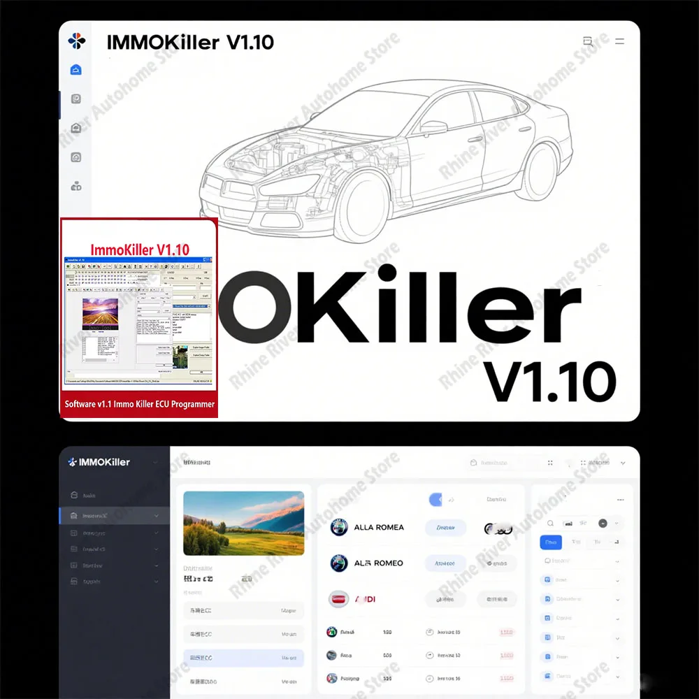 Latest Car Repair Software ImmoKiller V1.10 IMMO off Software V1.1 ECU Programmer Tool for Car Repair Immobilizer Passing Tool
Latest Car Repair Software ImmoKiller V1.10 IMMO off Software V1.1 ECU Programmer Tool for Car Repair Immobilizer Passing Tool