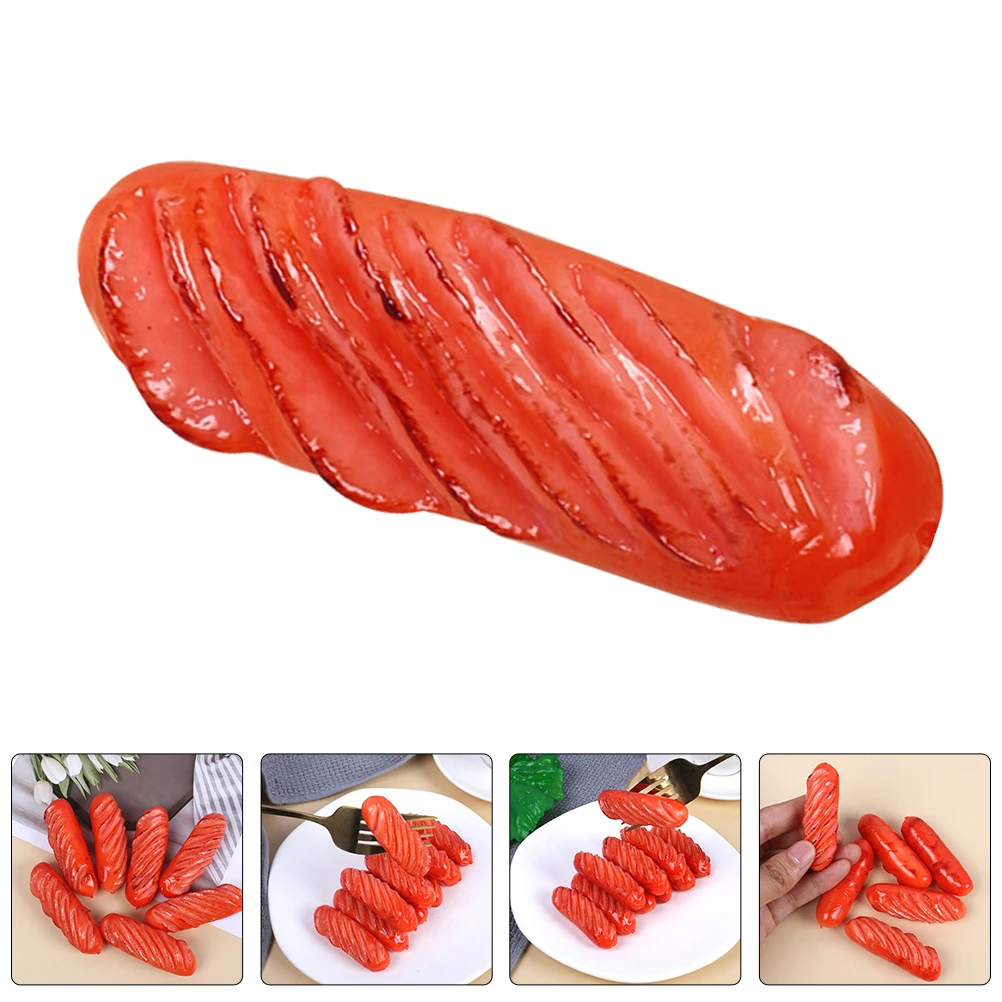 3pcs Simulated Sausage Realistic Fake Hot Dog Decor Mini Food Model Display PVC Teaching Tool Party Decoration Restaurant Prop
3pcs Simulated Sausage Realistic Fake Hot Dog Decor Mini Food Model Display PVC Teaching Tool Party Decoration Restaurant Prop