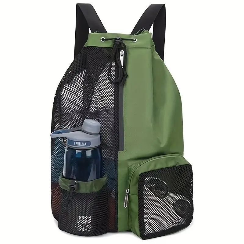 Swim Bag Mesh Drawstring Backpack with Wet Pocket Multipurpose Beach Backpack for Swimming, Gym, and Workout Gear
Swim Bag Mesh Drawstring Backpack with Wet Pocket Multipurpose Beach Backpack for Swimming, Gym, and Workout Gear