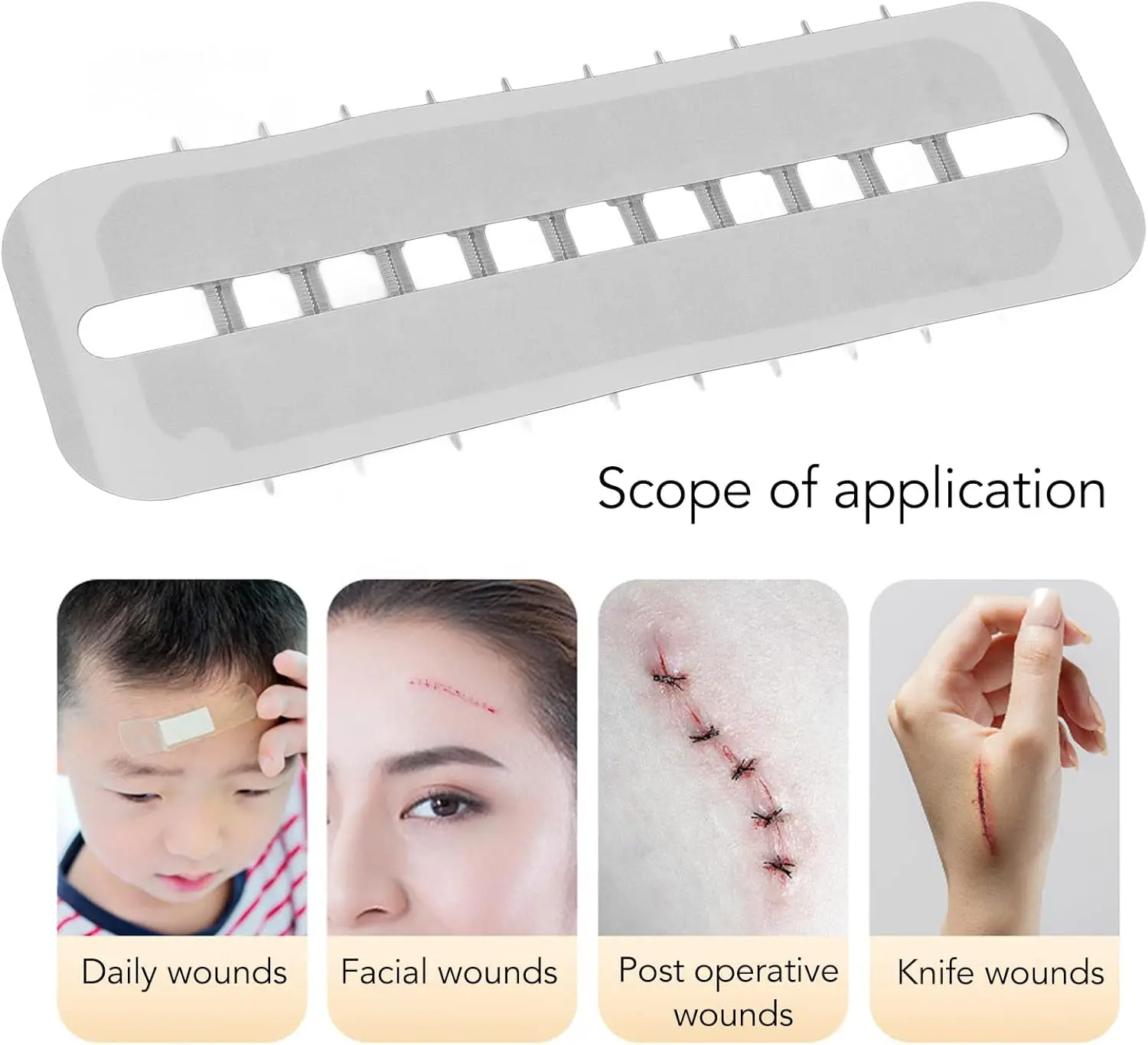 Emergency Wound Closure Device Large Wound Closure Strips Butterfly Bandage Surgical Laceration Repair Without Stitches
Emergency Wound Closure Device Large Wound Closure Strips Butterfly Bandage Surgical Laceration Repair Without Stitches