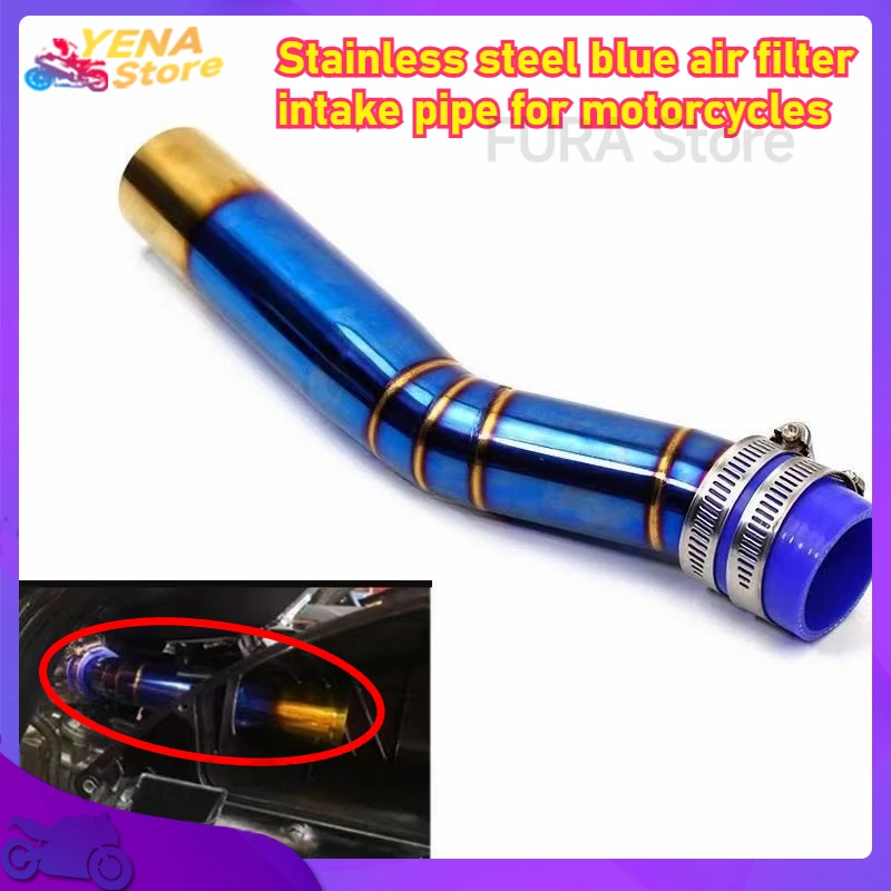 Motorcycle modification accessories are suitable for NMAX155 2017-2021 stainless steel flame blue air filter intake pipes
Motorcycle modification accessories are suitable for NMAX155 2017-2021 stainless steel flame blue air filter intake pipes