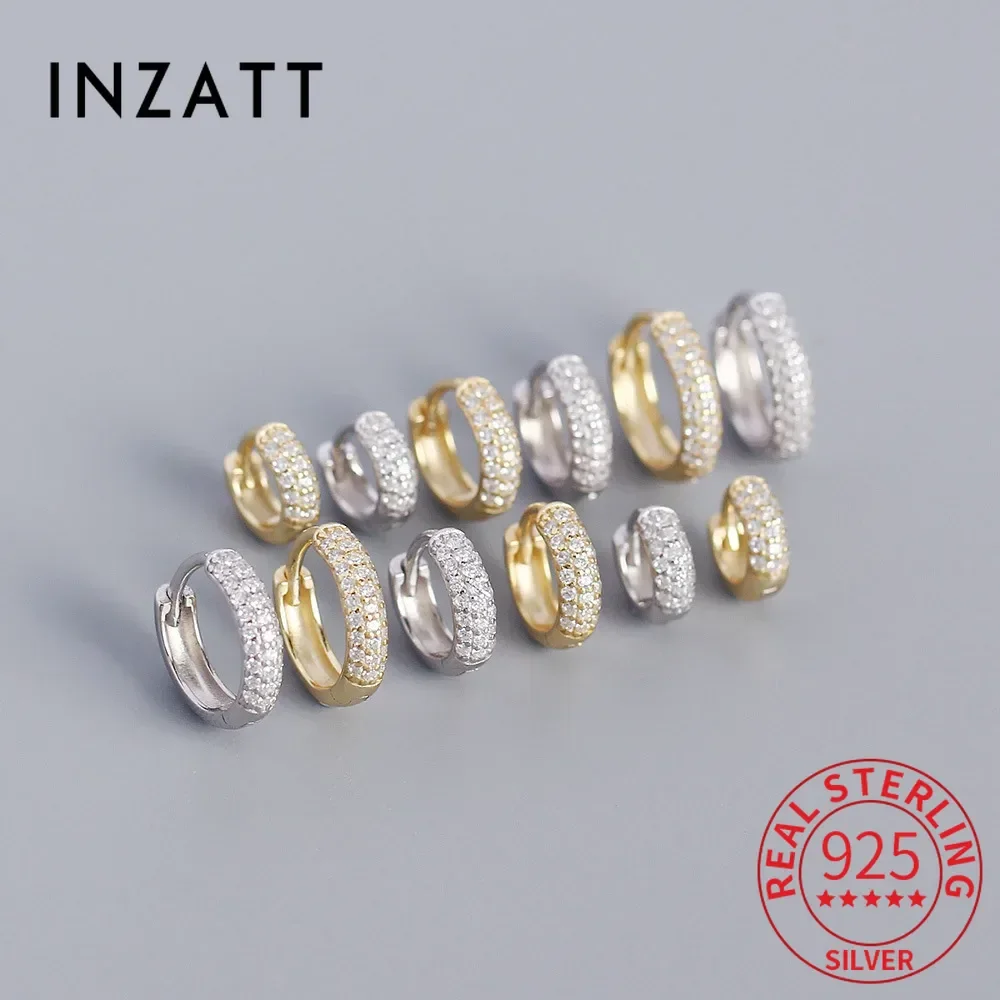 INZATT настоящее серебро 925 пробы, золото 18 карат, круглые серьги-кольца с полным цирконом для женщин, OL, ювелирные изделия, легкие роскошные аксессуары
INZATT настоящее серебро 925 пробы, золото 18 карат, круглые серьги-кольца с полным цирконом для женщин, OL, ювелирные изделия, легкие роскошные аксессуары