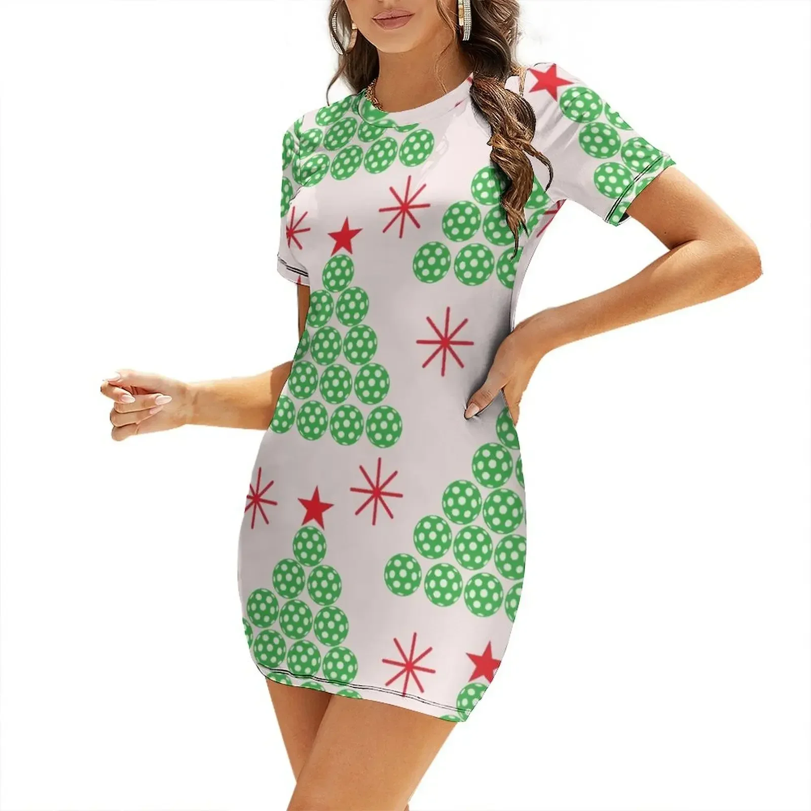 Christmas Pickleball Tree with stars Pattern Short-Sleeved Dress women's evening dresses 2026 summer dress woman 2026 trendy
Christmas Pickleball Tree with stars Pattern Short-Sleeved Dress women's evening dresses 2026 summer dress woman 2026 trendy