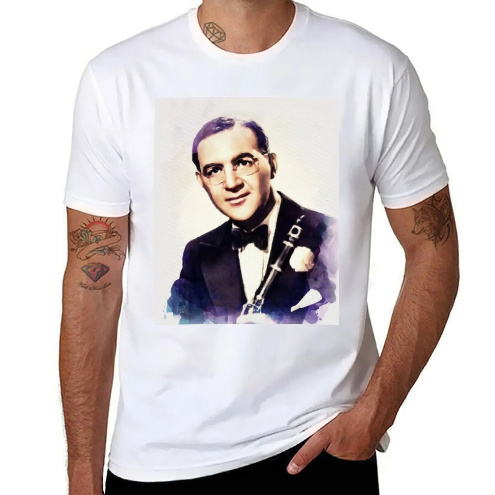 Футболка Benny Goodman, Music Legend, мужские футболки, незаменимая футболка с графическим рисунком, футболка
Футболка Benny Goodman, Music Legend, мужские футболки, незаменимая футболка с графическим рисунком, футболка
