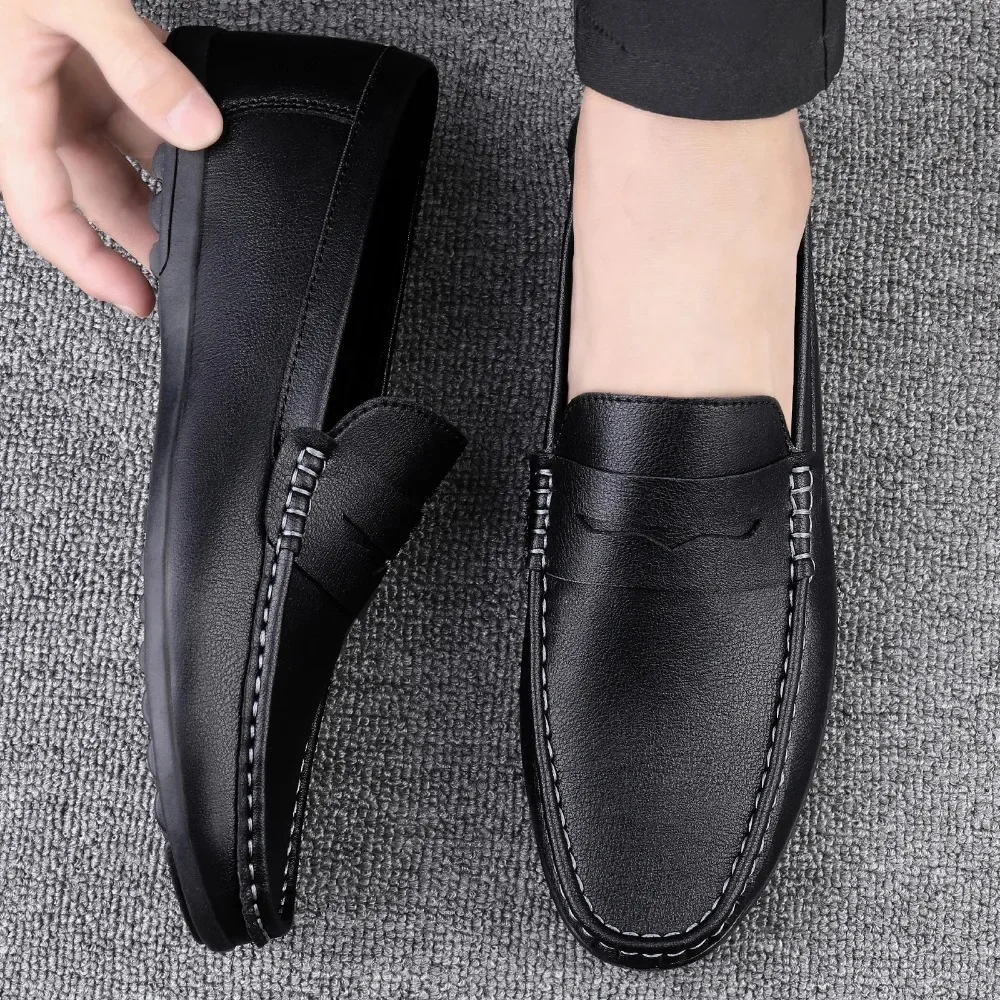 Shoes Men's 2025 Spring/Autumn New Casual Leather Shoes for Driving Flat Bottomed Man Shoes Designer Loafers Men
Shoes Men's 2025 Spring/Autumn New Casual Leather Shoes for Driving Flat Bottomed Man Shoes Designer Loafers Men