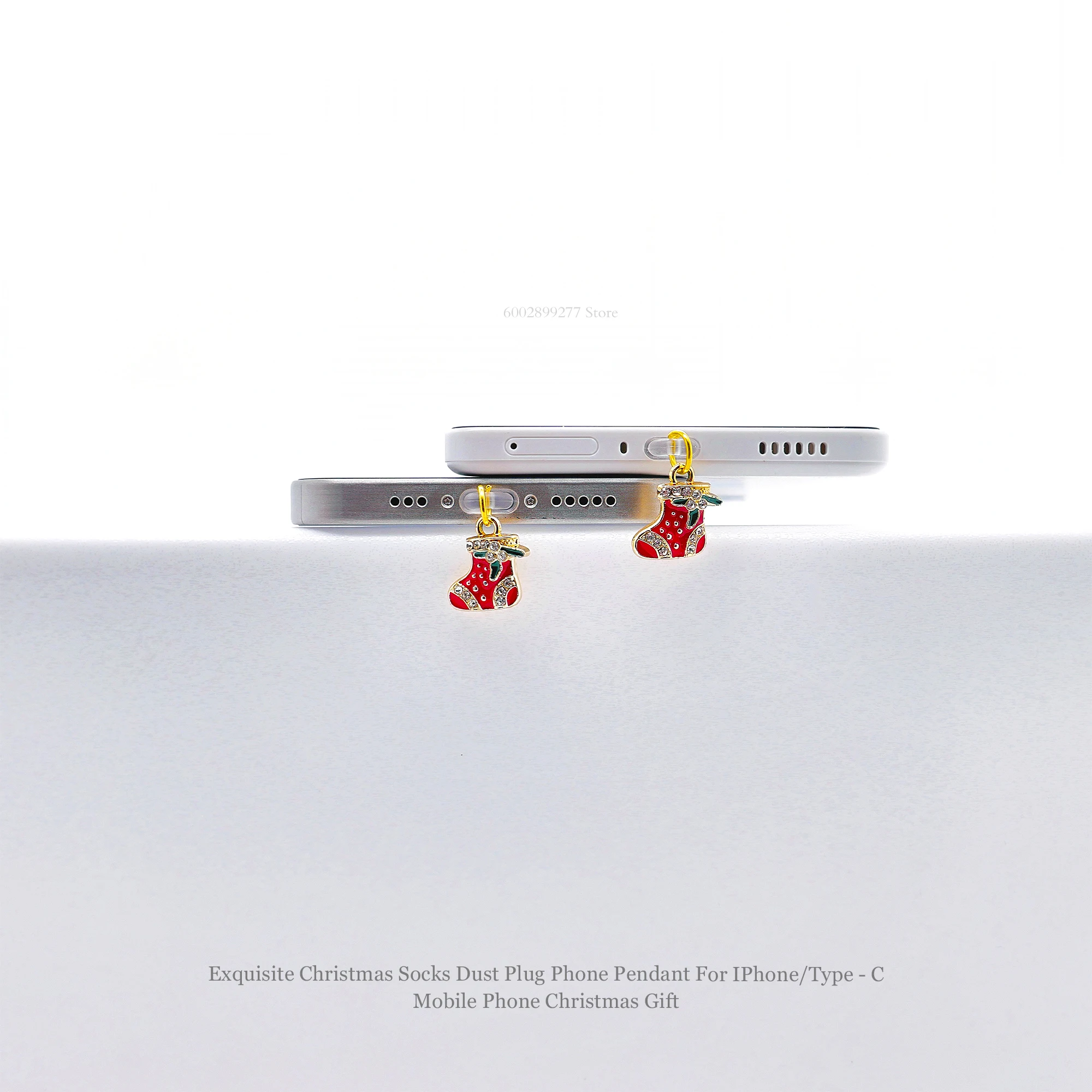 Elegant Christmas Stocking Dust Plug Suitable For IPhone Type-C Mobile Phone Interface Halloween Pendant Cute Gift
Elegant Christmas Stocking Dust Plug Suitable For IPhone Type-C Mobile Phone Interface Halloween Pendant Cute Gift