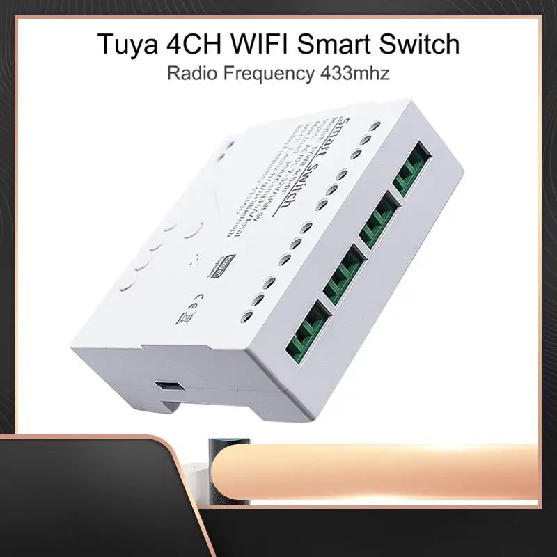 Tuya Smart Switch DIY Timer AC/DC 7-32V 4CH RF Smartlife Home Automation Module For Alexa Google Home
Tuya Smart Switch DIY Timer AC/DC 7-32V 4CH RF Smartlife Home Automation Module For Alexa Google Home