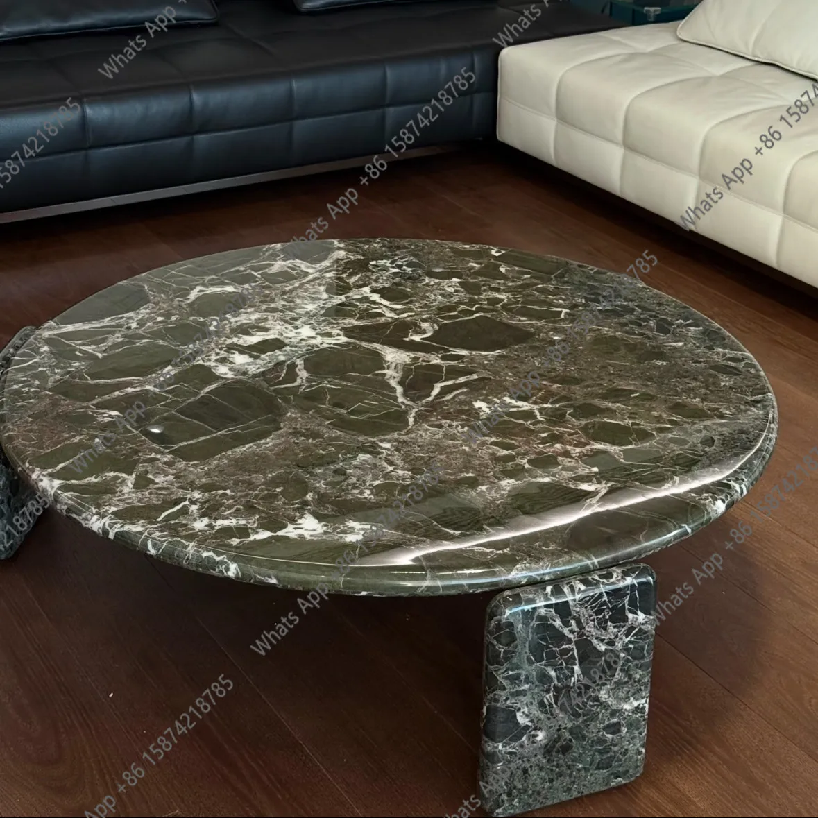 Italian minimalist marble coffee table living room designer high sense of autumn green round coffee table combination
Italian minimalist marble coffee table living room designer high sense of autumn green round coffee table combination