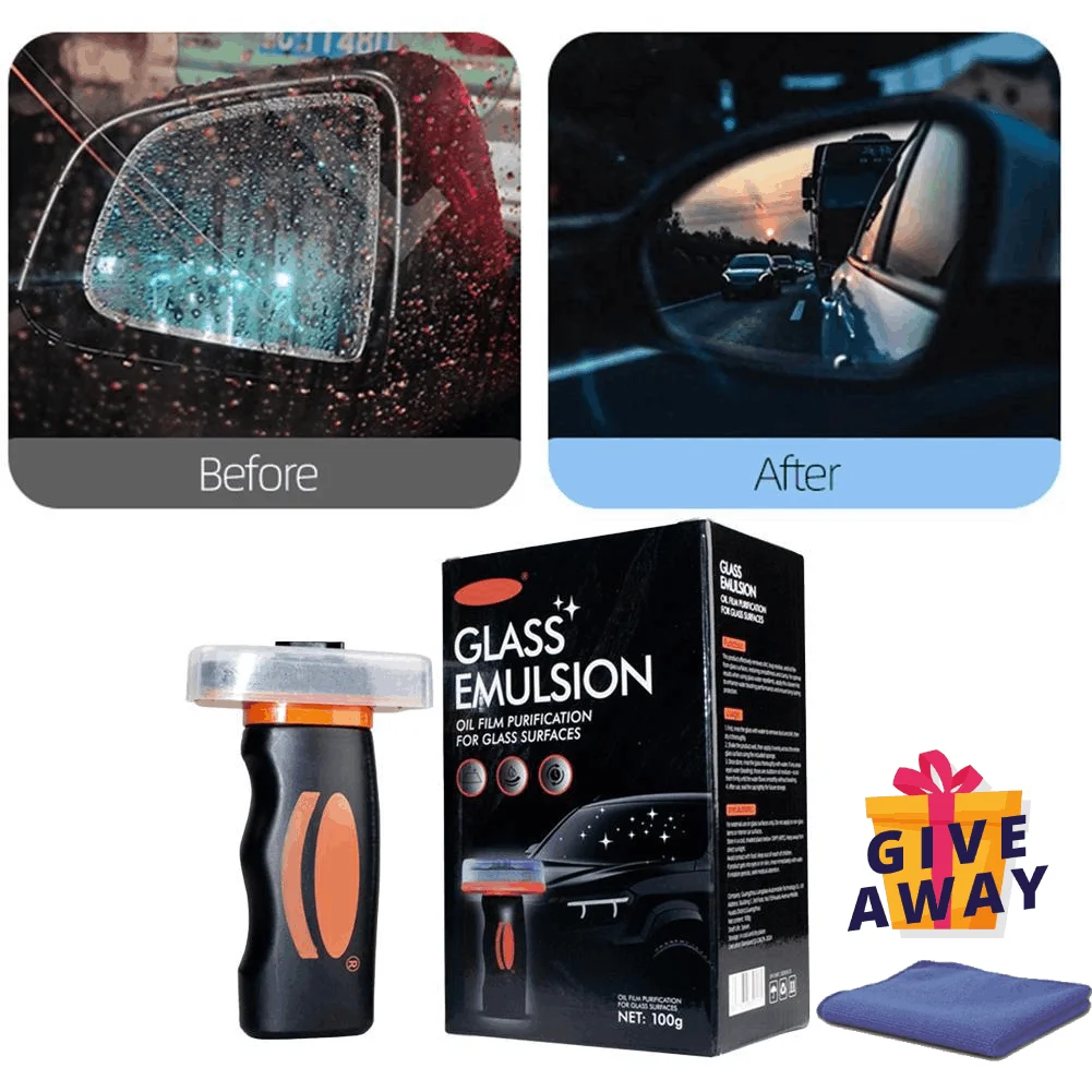 Car Glass Emulsion Oil Film Remover Effortlessly Removes Oil Film Dust Stains from Glass Surfaces for Front/Side/Rear Windows
Car Glass Emulsion Oil Film Remover Effortlessly Removes Oil Film Dust Stains from Glass Surfaces for Front/Side/Rear Windows
