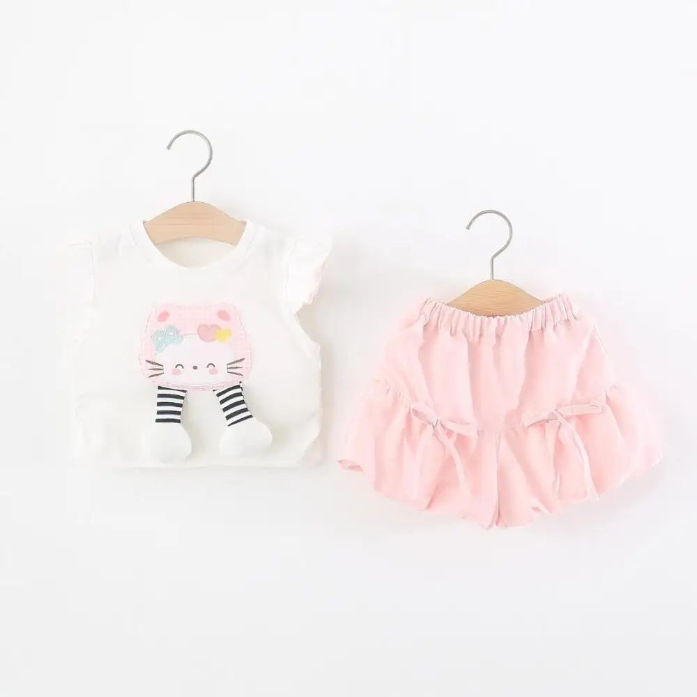 Детская одежда Sanrio Hello Kitty, новый летний костюм для девочек, футболка с короткими рукавами и шорты с мультяшным рисунком для маленьких девочек, милый комплект из 2 предметов
Детская одежда Sanrio Hello Kitty, новый летний костюм для девочек, футболка с короткими рукавами и шорты с мультяшным рисунком для маленьких девочек, милый комплект из 2 предметов