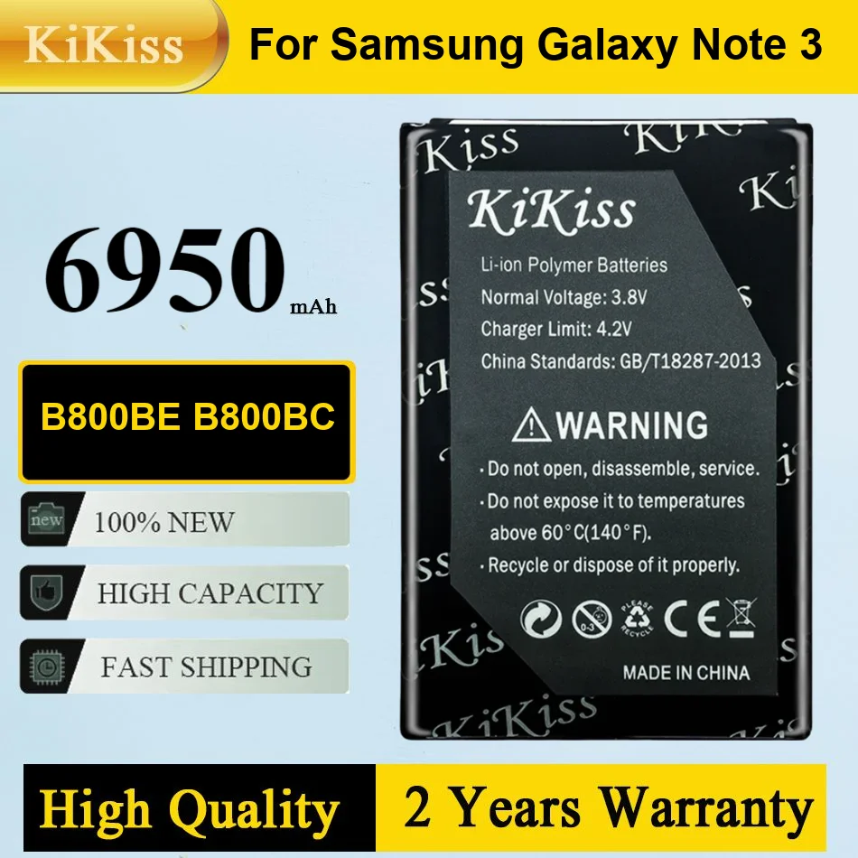 Аккумулятор KiKiss B800BE B800BC для Samsung Galaxy Note 3 Note3 N900 N9006 N9005 N9000 N900A N900T N900P 6950 мАч мобильный аккумулятор
Аккумулятор KiKiss B800BE B800BC для Samsung Galaxy Note 3 Note3 N900 N9006 N9005 N9000 N900A N900T N900P 6950 мАч мобильный аккумулятор