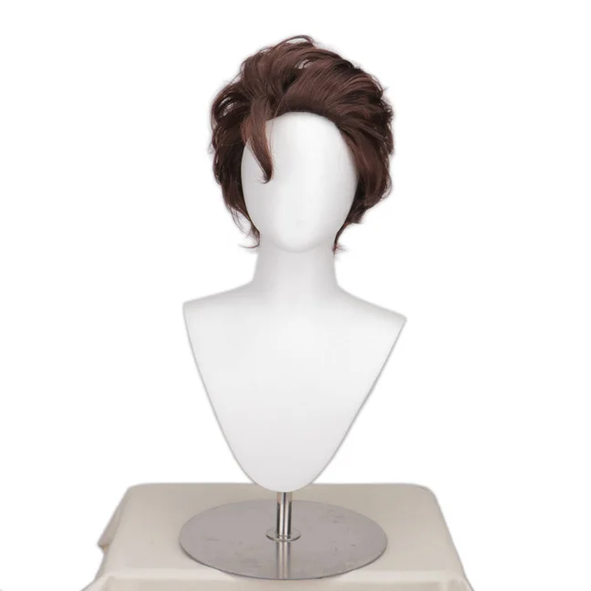 Mens Short Brown Wigs Layered Natural Synthetic Wig Heat Resistant Halloween Costume Cosplay Wigs for Men
Mens Short Brown Wigs Layered Natural Synthetic Wig Heat Resistant Halloween Costume Cosplay Wigs for Men