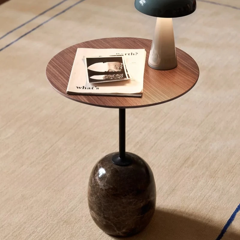 Sofa side Living room side Removable walnut high-end marble corner Creative bedside Small round
Sofa side Living room side Removable walnut high-end marble corner Creative bedside Small round