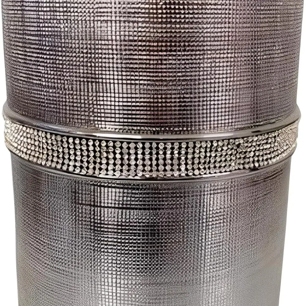Elegant 11 Silver-Toned Textured Ceramic Cylinder Vase - Chic Home & Office Decor, Perfect Luxury Gift for Design Enthusiasts
Elegant 11 Silver-Toned Textured Ceramic Cylinder Vase - Chic Home & Office Decor, Perfect Luxury Gift for Design Enthusiasts