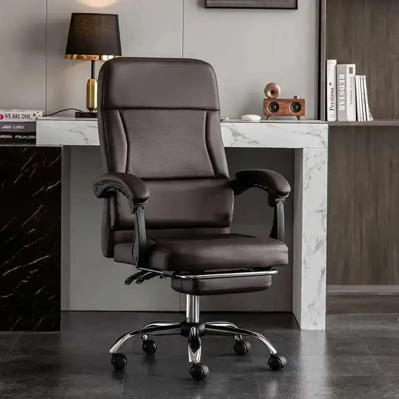 Leather Simple Office Chairs Ergonomic Computer Design Disain Office Chairs Floor Swivel Cadeira Gamer Frete Gratis Furniture
Leather Simple Office Chairs Ergonomic Computer Design Disain Office Chairs Floor Swivel Cadeira Gamer Frete Gratis Furniture