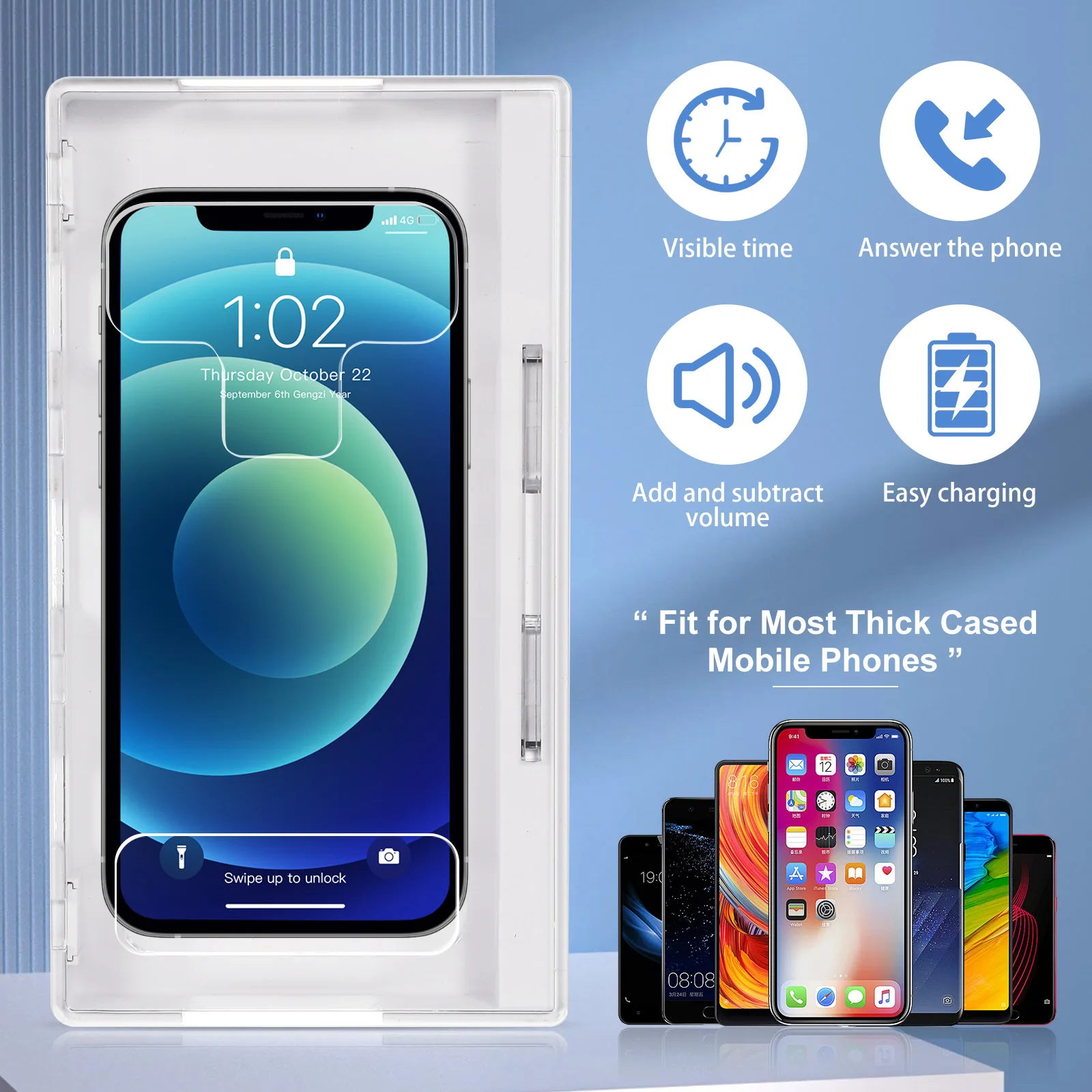 Phone Lock Box ABS PC 2 Keys Focus Productivity Relax Classroom Storage Safe Locker SmartPhones Time Household Organizer
Phone Lock Box ABS PC 2 Keys Focus Productivity Relax Classroom Storage Safe Locker SmartPhones Time Household Organizer
