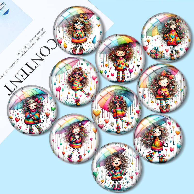 Cartoon Colorful Hair girl 12/18/20/25mm glass cabochon bracelet pendant rings for jewelry demo earrings back Making findings
Cartoon Colorful Hair girl 12/18/20/25mm glass cabochon bracelet pendant rings for jewelry demo earrings back Making findings