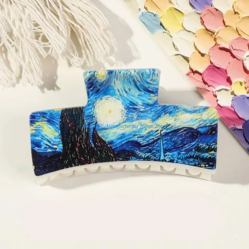 E56A 3pcs Artistic Hair Claw Clip Square Oil Painting Theme Hairpin Headdress
E56A 3pcs Artistic Hair Claw Clip Square Oil Painting Theme Hairpin Headdress