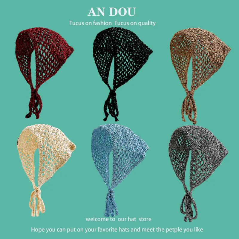 Korean Niche Sequins Hollow Breathable Pullover Hats for Women Summer and Autumn Travel Versatile Retro Pastoral Hair Scarf
Korean Niche Sequins Hollow Breathable Pullover Hats for Women Summer and Autumn Travel Versatile Retro Pastoral Hair Scarf