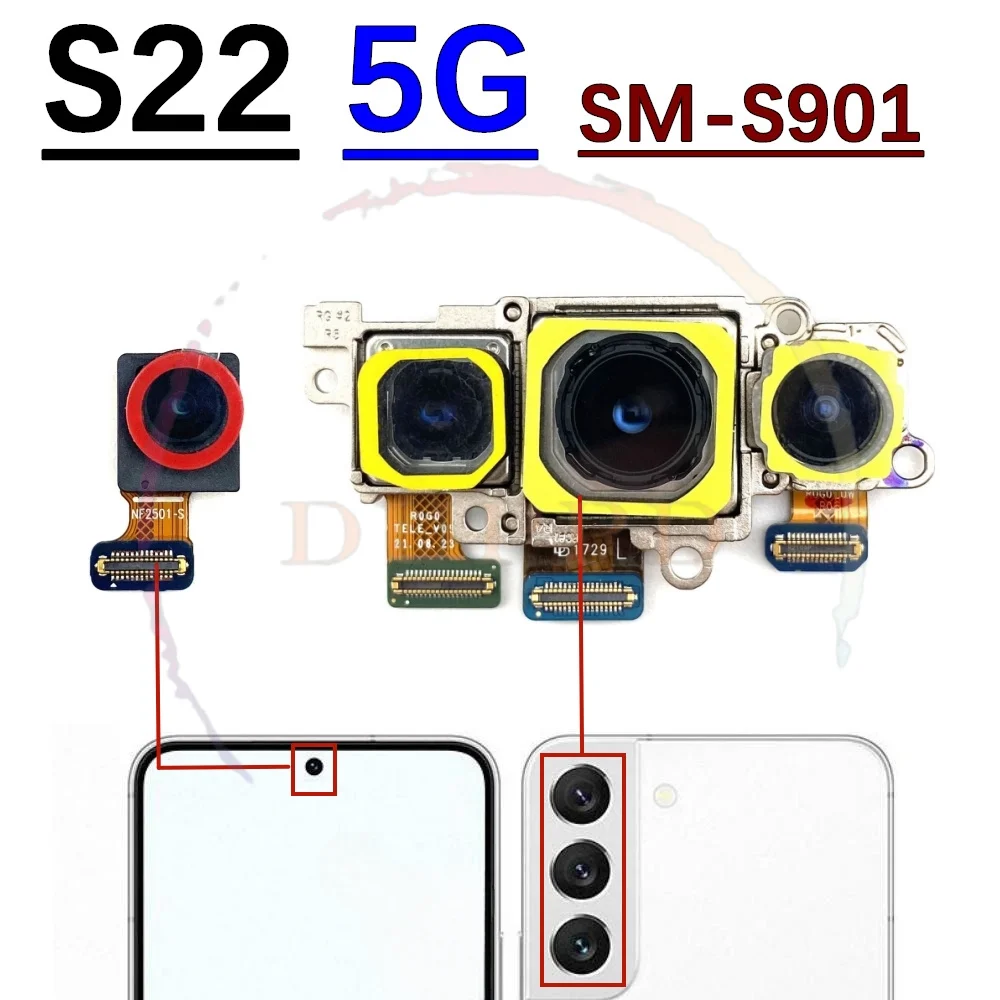 Основная задняя камера для Samsung Galaxy S22 5G S901W S901U S901B S901N, широкая фронтальная камера, гибкий кабель
Основная задняя камера для Samsung Galaxy S22 5G S901W S901U S901B S901N, широкая фронтальная камера, гибкий кабель