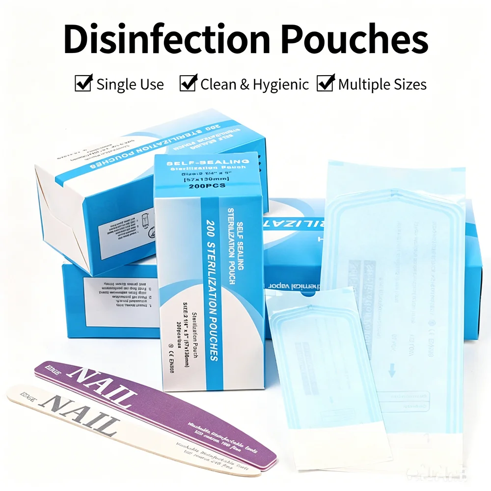200PCS Disposable Nail Art Sterilization Pouches – Self-Sealing Storage Bags for Tools & Dental Use
200PCS Disposable Nail Art Sterilization Pouches – Self-Sealing Storage Bags for Tools & Dental Use