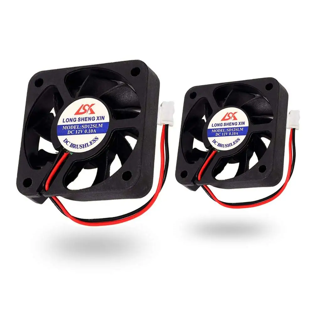 2 PCS 5010 Brushless DC Cooling Fan 50mm x 50mm x 10mm 12V 2 Pin 0.1A for 3D Printer Computer Case
2 PCS 5010 Brushless DC Cooling Fan 50mm x 50mm x 10mm 12V 2 Pin 0.1A for 3D Printer Computer Case