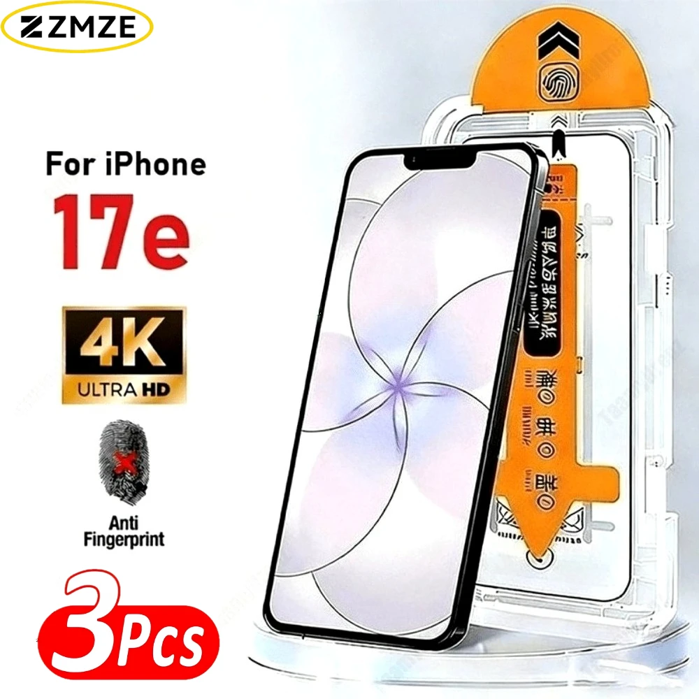 3Pcs High Clear Screen Protector for iPhone 17 16 15 Pro Max 17e 16e Air 14 13 12 11 Pro 15 14 Plus One Click Installation Glass
3Pcs High Clear Screen Protector for iPhone 17 16 15 Pro Max 17e 16e Air 14 13 12 11 Pro 15 14 Plus One Click Installation Glass