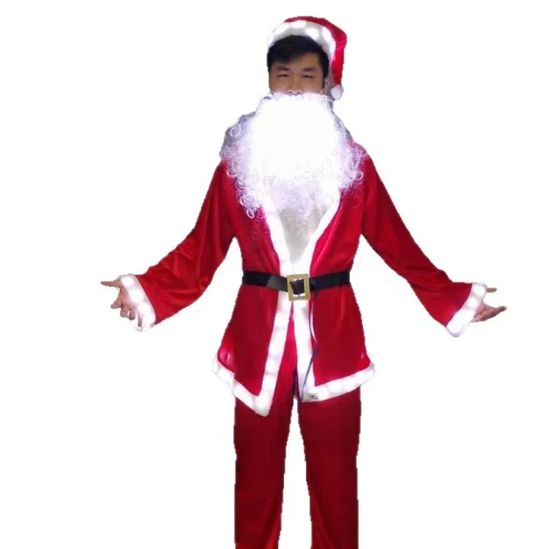 Glowing Santa Claus doll costumes, bar atmosphere props, shopping mall performances
Glowing Santa Claus doll costumes, bar atmosphere props, shopping mall performances