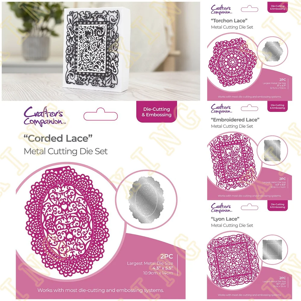 New Arrival Embroidered Lace Corded Lace Cutting Dies Craft Embossing Make Paper Greeting Card Making Template DIY Handmade
New Arrival Embroidered Lace Corded Lace Cutting Dies Craft Embossing Make Paper Greeting Card Making Template DIY Handmade