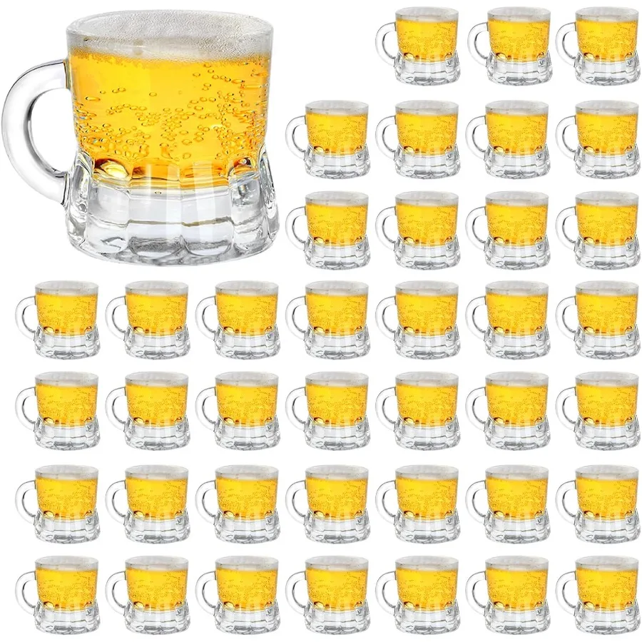 40 Pcs Real Glass Shot Glasses with Handles 1 Oz Clear Tasting Glasses with Heavy Base for Whiskey Tequila Vodka Ideal for Bar
40 Pcs Real Glass Shot Glasses with Handles 1 Oz Clear Tasting Glasses with Heavy Base for Whiskey Tequila Vodka Ideal for Bar
