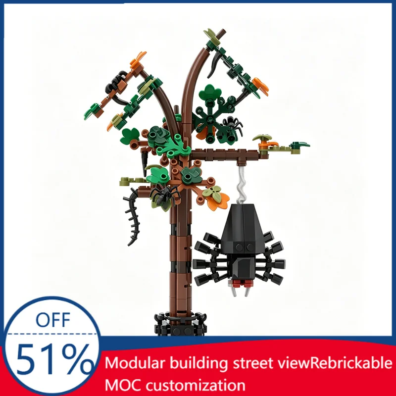 162PCS Customize Autumn Village Spider Tree Halloween Diorama MOC Model Custom Building Blocks Assembly Educational Toy Gift Kid
162PCS Customize Autumn Village Spider Tree Halloween Diorama MOC Model Custom Building Blocks Assembly Educational Toy Gift Kid