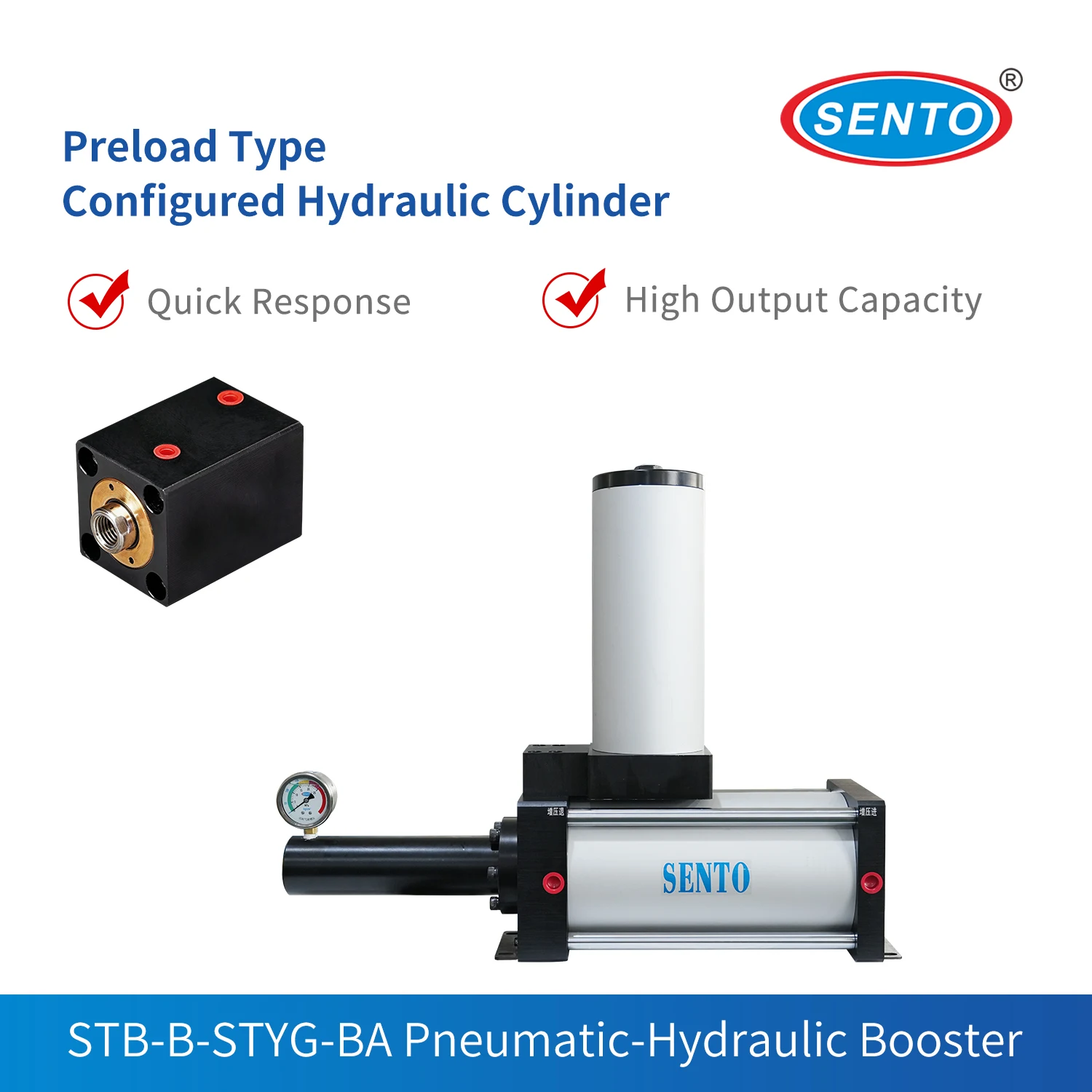 STB-B-1616N300-STYG-BA-40-20-E Air Driven Hydraulic Booster, Pneumatic Driven, Hydraulic Boosting, High Pressure Output.
STB-B-1616N300-STYG-BA-40-20-E Air Driven Hydraulic Booster, Pneumatic Driven, Hydraulic Boosting, High Pressure Output.