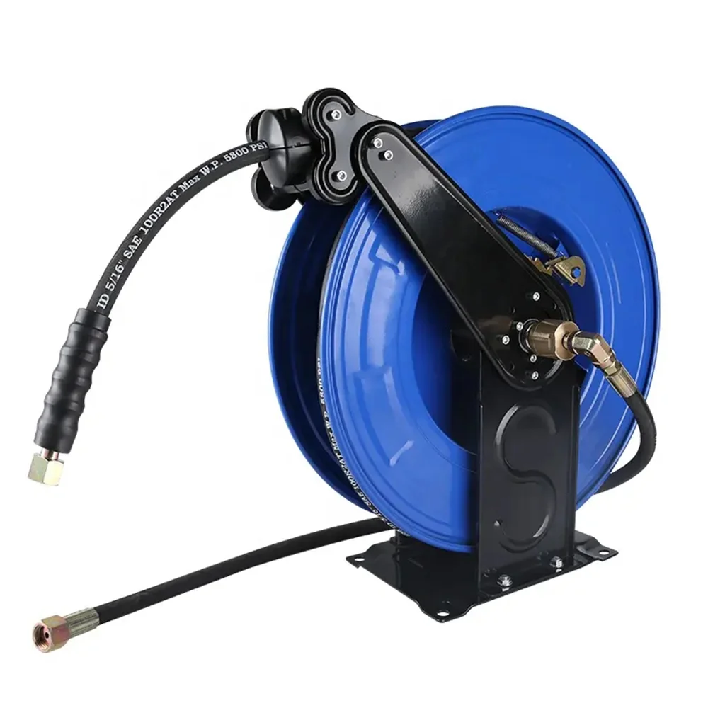 SPS 5000PSI 66FT 20Meters 2 Layers Hose Automatic Telescopic Pressure Hose Reel High Pressure Washer Hose Reel for Outdoor Works
SPS 5000PSI 66FT 20Meters 2 Layers Hose Automatic Telescopic Pressure Hose Reel High Pressure Washer Hose Reel for Outdoor Works