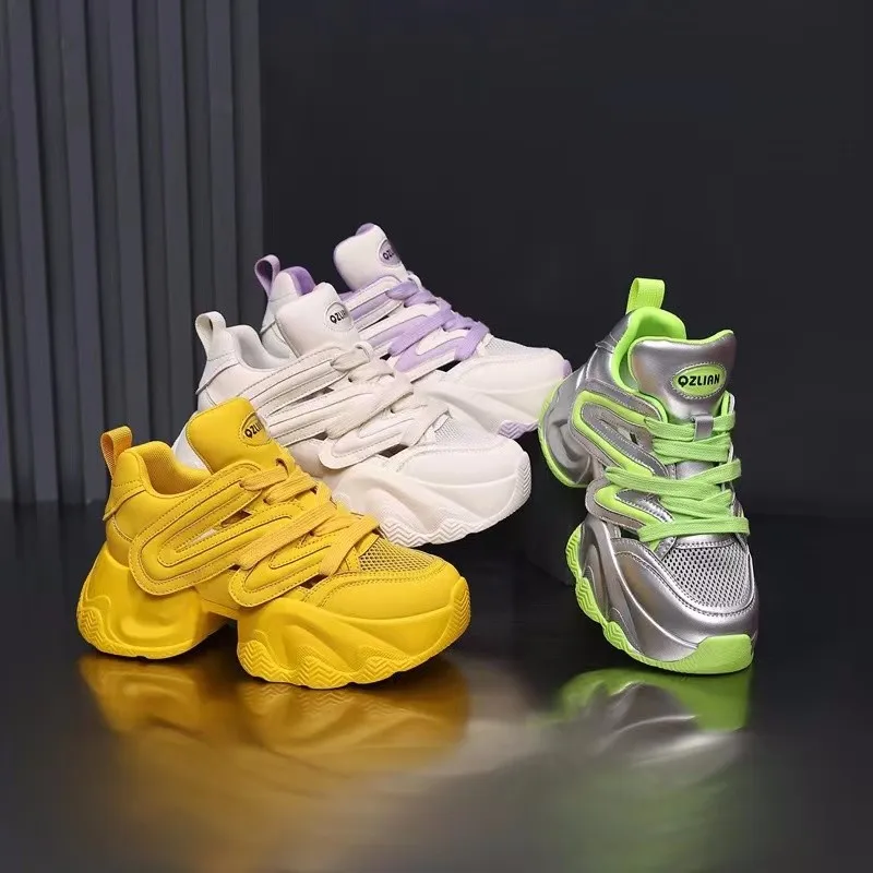 2025 Women's Thick Sole Sneakers Breathable Comfortable Platform Vulcanized Shoes for Women Casual Brand Designer Mesh Shoes
2025 Women's Thick Sole Sneakers Breathable Comfortable Platform Vulcanized Shoes for Women Casual Brand Designer Mesh Shoes