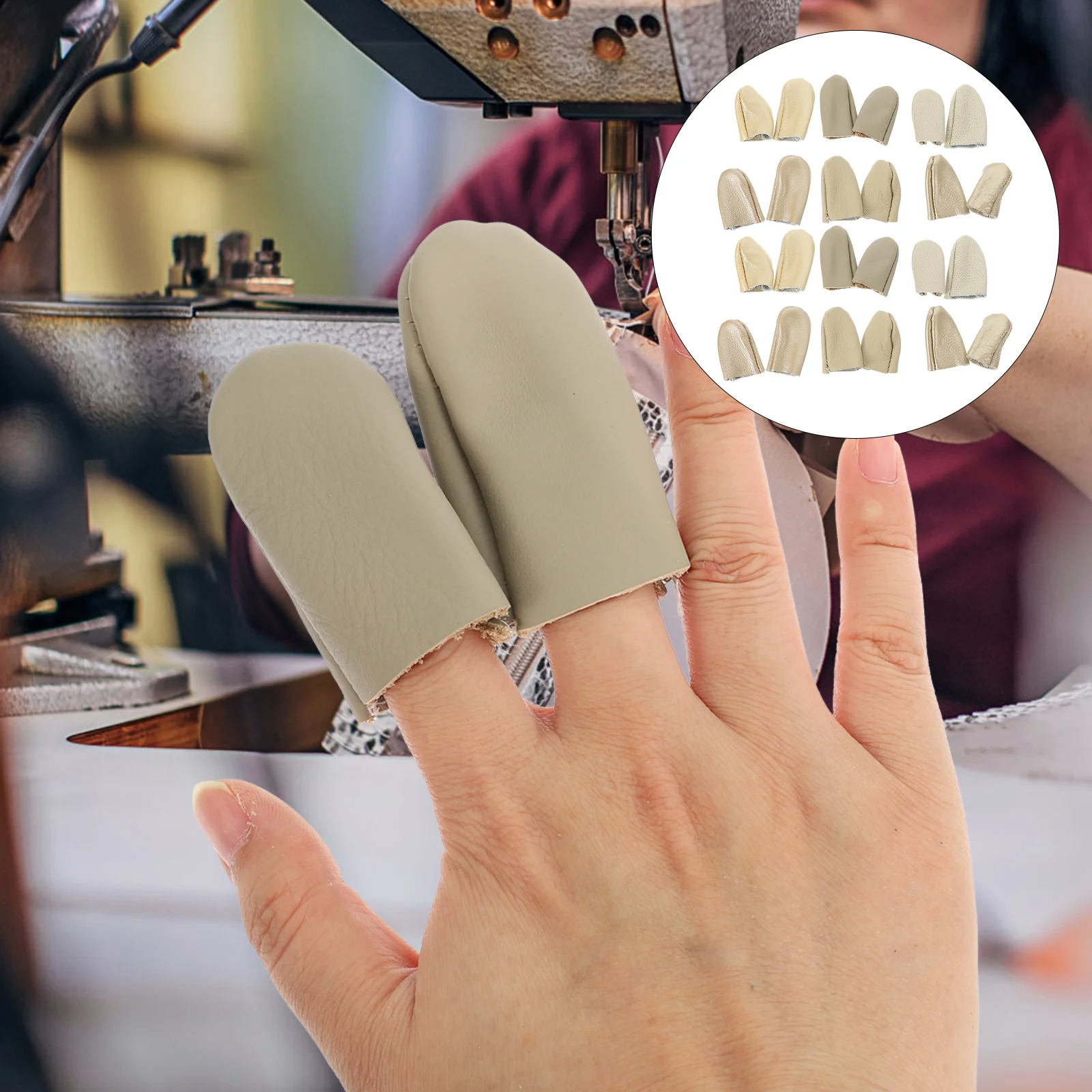 12 Pcs Protector Thimble Knitting Accessories DIY Finger Cots Needle Felting Guards Sewing
12 Pcs Protector Thimble Knitting Accessories DIY Finger Cots Needle Felting Guards Sewing