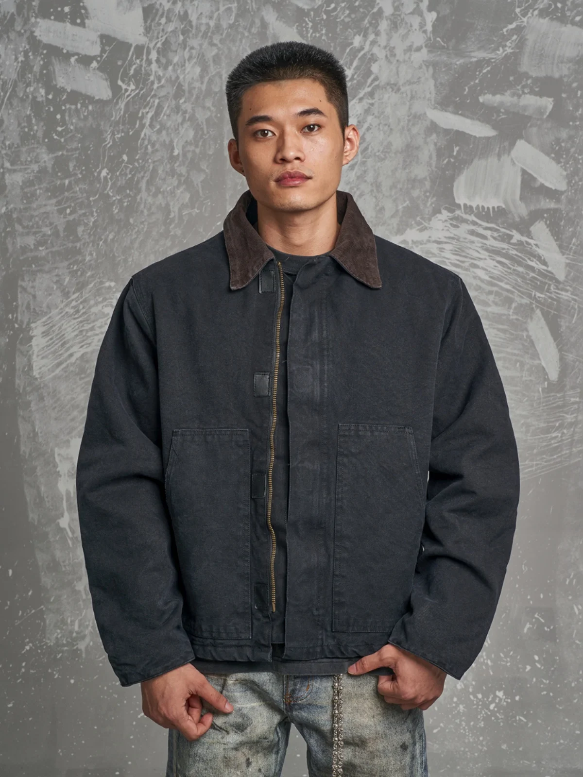 MT99 Detroit Workwear Jaet Coat Vintage Sli Collar Patchwork American Sle Men Women Trendy Spring Autumn Cotton Zipper
MT99 Detroit Workwear Jaet Coat Vintage Sli Collar Patchwork American Sle Men Women Trendy Spring Autumn Cotton Zipper