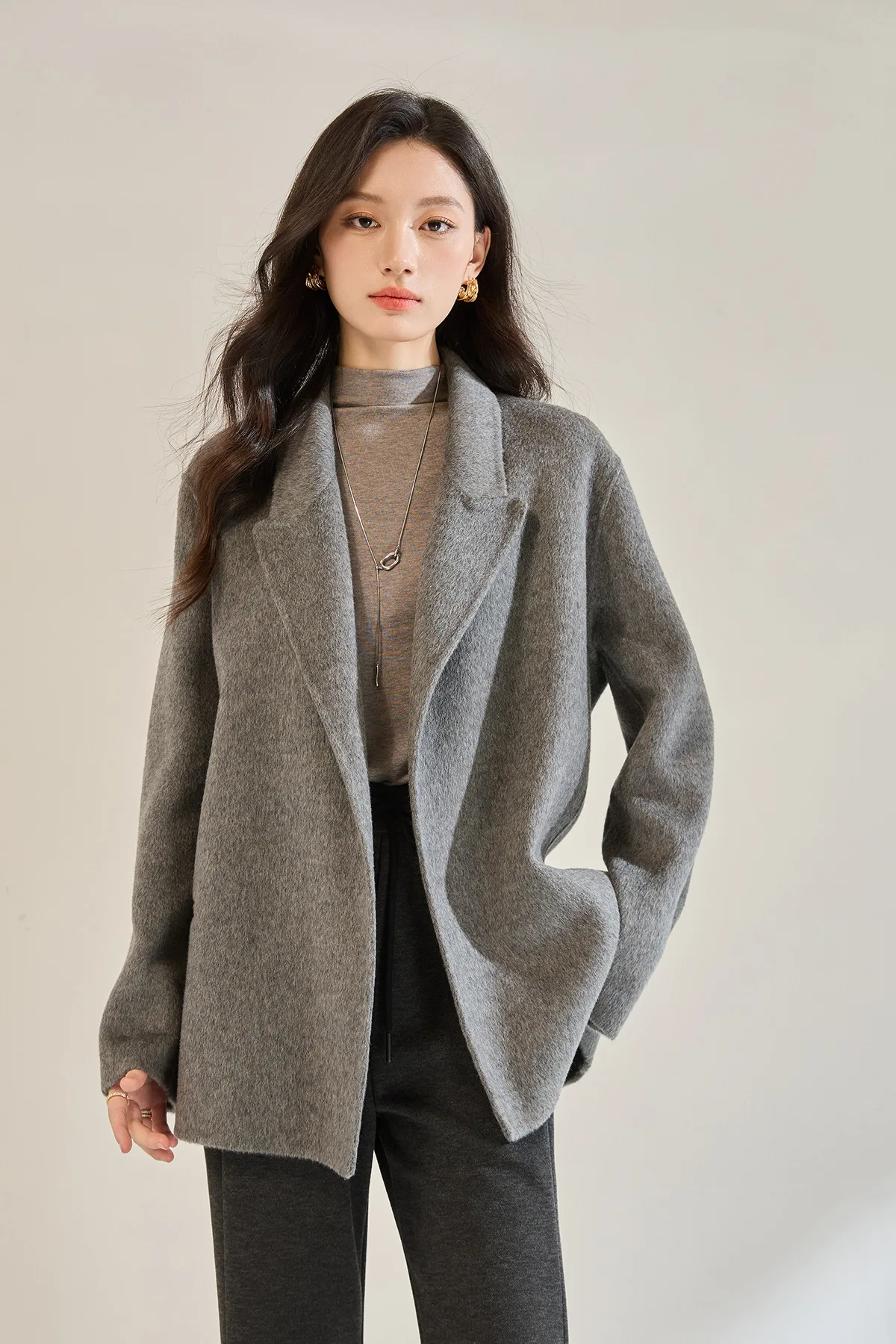 Allingentle Women's Suit Jacket Fashion Peak Lapel Blazer with Waistband for Casual Office Business Outfit Customize
Allingentle Women's Suit Jacket Fashion Peak Lapel Blazer with Waistband for Casual Office Business Outfit Customize