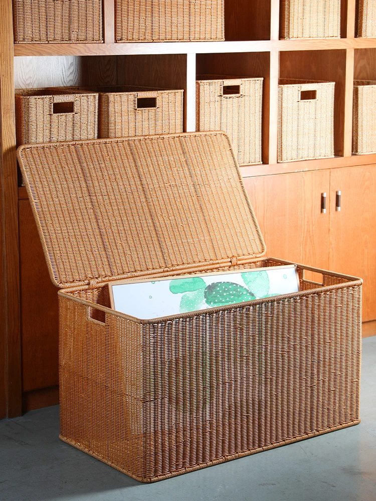 Extra Large Capaci Wier Weave Storage Box Living Room Plu Toy Organizer Basket Blanket Clothes Storage Container
Extra Large Capaci Wier Weave Storage Box Living Room Plu Toy Organizer Basket Blanket Clothes Storage Container
