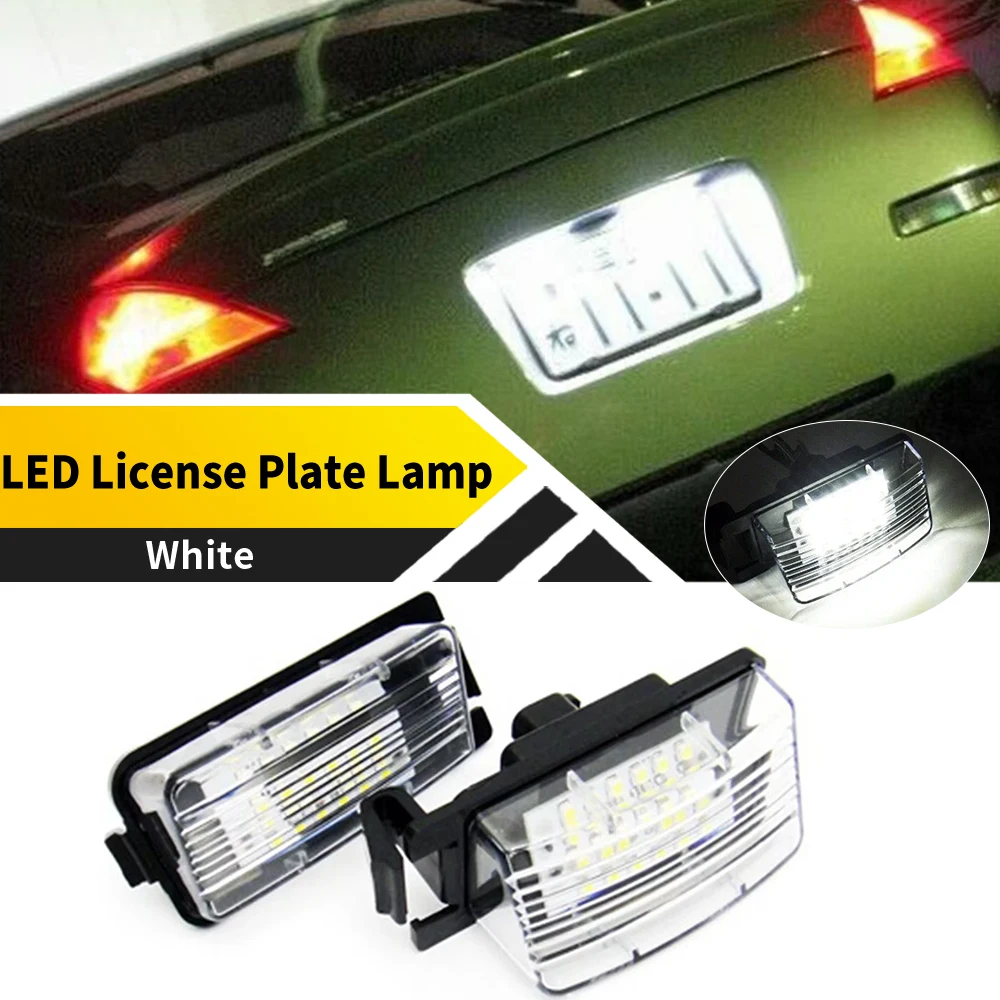 2PCS LED White License Plate Tag Light Number Plate Lamp For Nissan GT-R 2009-2018 Cube 2009-2014 For Infiniti G35 Sedan 2006-up
2PCS LED White License Plate Tag Light Number Plate Lamp For Nissan GT-R 2009-2018 Cube 2009-2014 For Infiniti G35 Sedan 2006-up