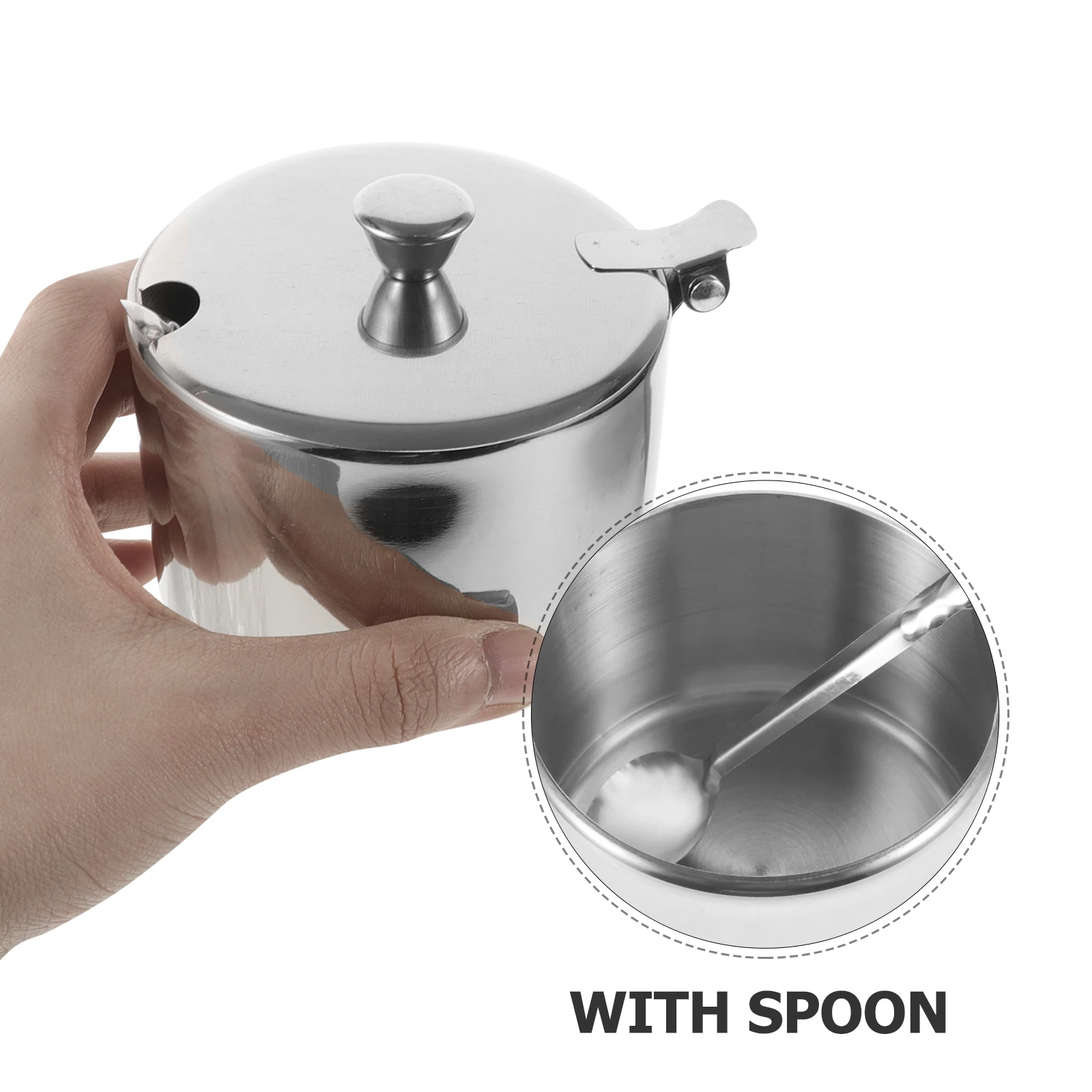 Stainless Steel Stainless Steel Sugar Jar Jar Round Kitchen Storage Small Condiment Containers With Multipurpose
Stainless Steel Stainless Steel Sugar Jar Jar Round Kitchen Storage Small Condiment Containers With Multipurpose