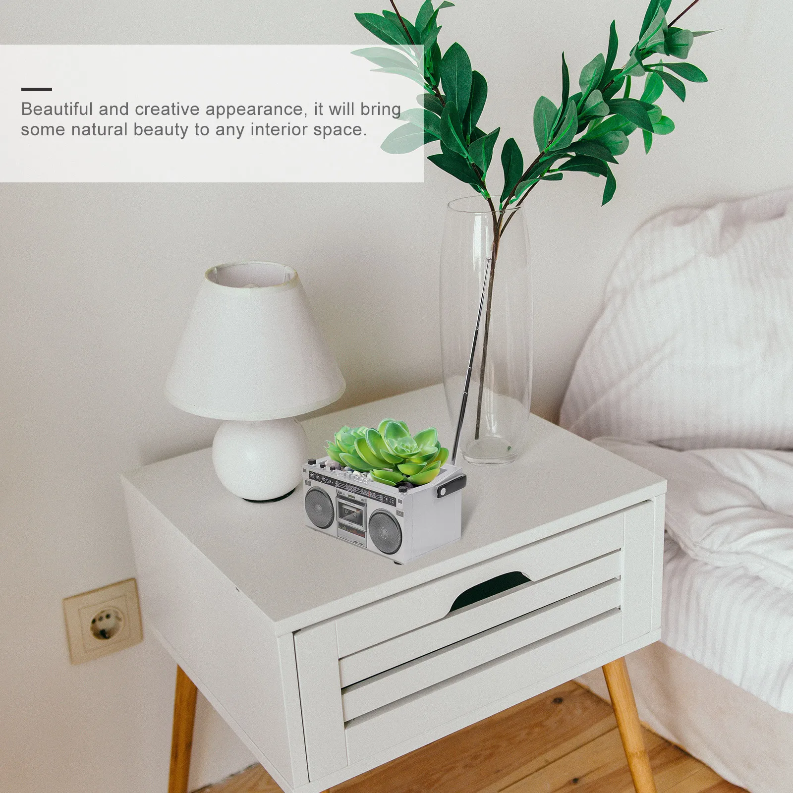 1Pcs Tape Recorder Flowerpot Creative Resin Planting Container for Indoor Decor Garden Succulent Pot with Unique Vintage Design
1Pcs Tape Recorder Flowerpot Creative Resin Planting Container for Indoor Decor Garden Succulent Pot with Unique Vintage Design