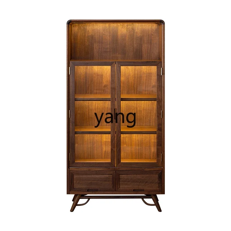 LTT Black Walnut Bookcase Solid Wood Wall Locker Locker Song Style Aesthetics
LTT Black Walnut Bookcase Solid Wood Wall Locker Locker Song Style Aesthetics