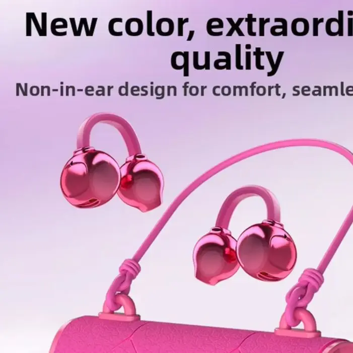 Lightweight Clip-On Wireless Earbuds With Built-In LED Screen Showing Battery Level 50h Playtime IPX5 Rated For Active Users
Lightweight Clip-On Wireless Earbuds With Built-In LED Screen Showing Battery Level 50h Playtime IPX5 Rated For Active Users