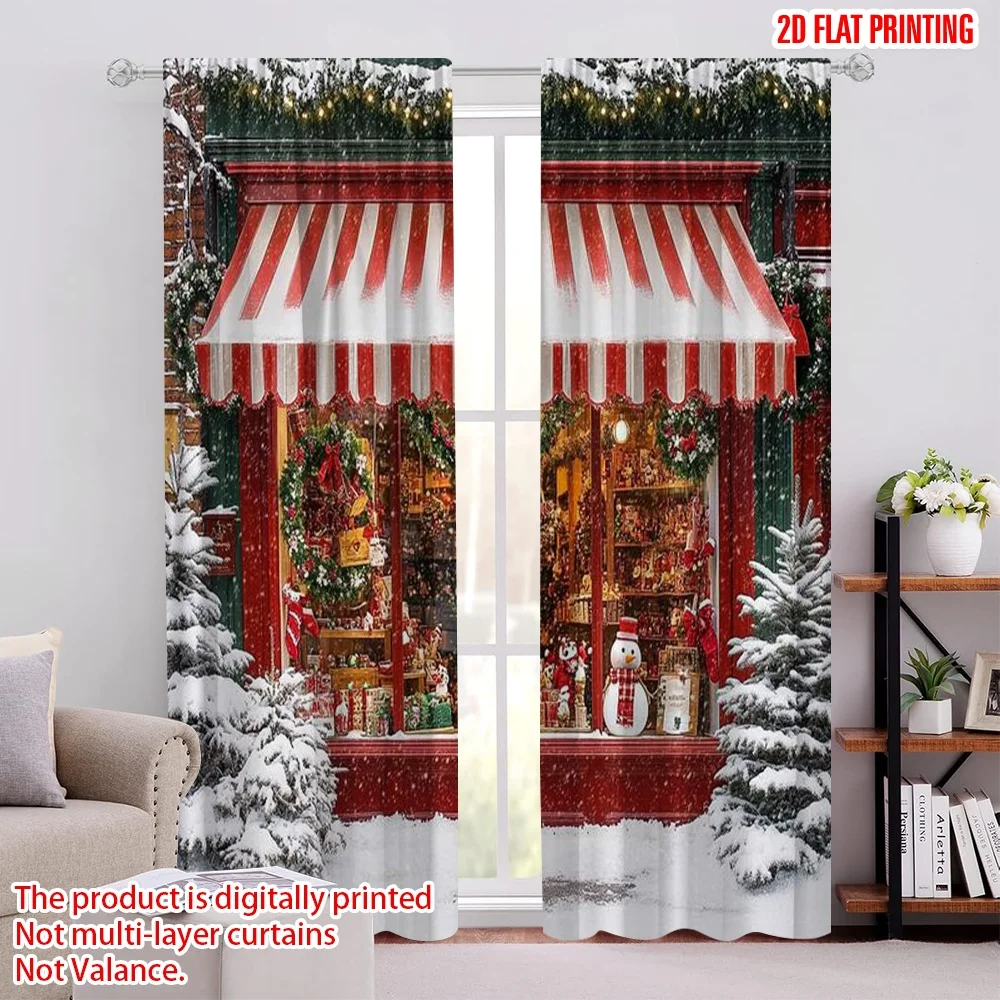 2pcs 2D flat printing Christmas Scene Curtain Santa Claus Toy Store Versatile Durable Polyester Without Electricity Party
2pcs 2D flat printing Christmas Scene Curtain Santa Claus Toy Store Versatile Durable Polyester Without Electricity Party