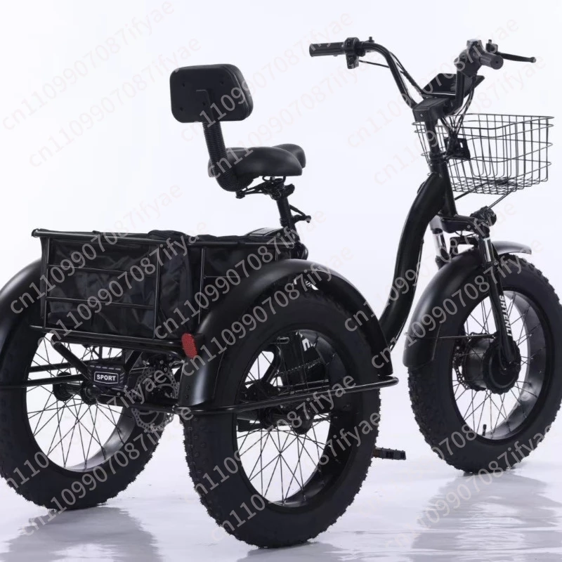 Small black steel folding tricycle, high carbon steel aluminum alloy material 20 inch fat tire
Small black steel folding tricycle, high carbon steel aluminum alloy material 20 inch fat tire