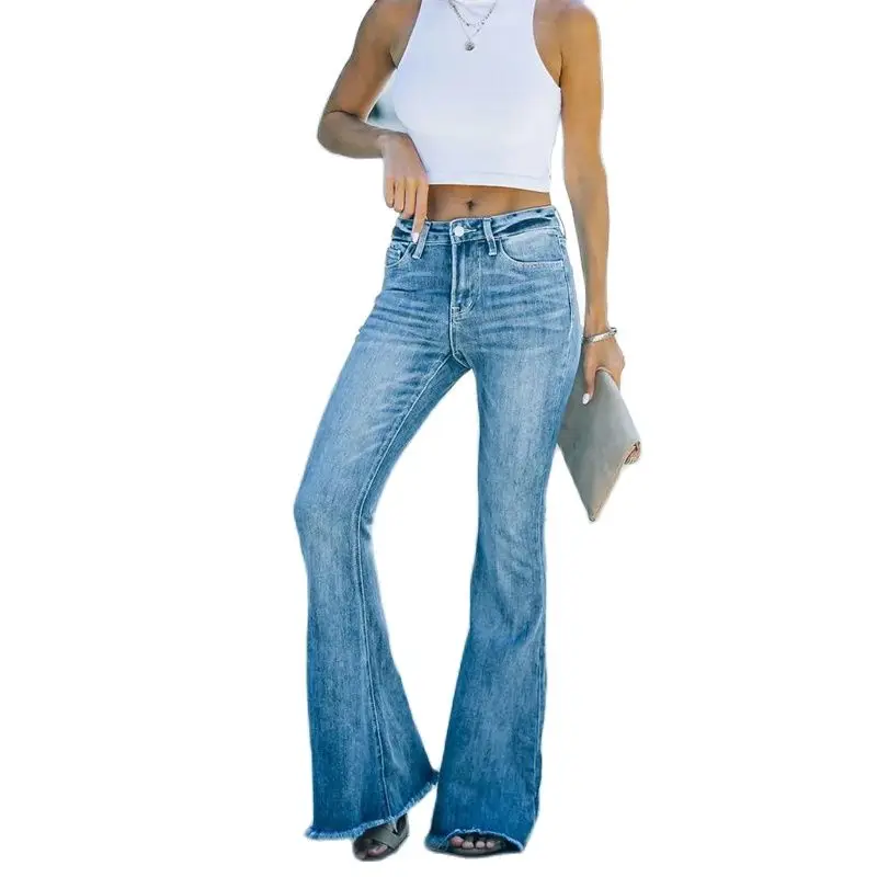 2023 New Washed Denim Pants Women Autumn Winter High Waist Casual Flare Pants Lady Do-old Jeans Tassels Trousers Slim Long Pants
2023 New Washed Denim Pants Women Autumn Winter High Waist Casual Flare Pants Lady Do-old Jeans Tassels Trousers Slim Long Pants