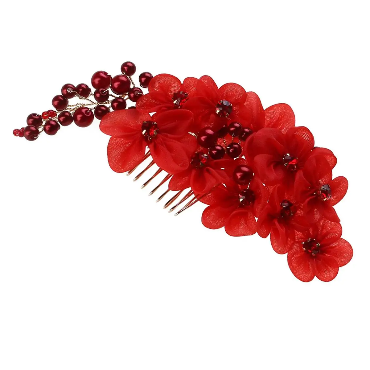 Maroon Pearl Bride Hair Accessories Clip Bridal Jewelry Wedding Red Headpieces for
Maroon Pearl Bride Hair Accessories Clip Bridal Jewelry Wedding Red Headpieces for