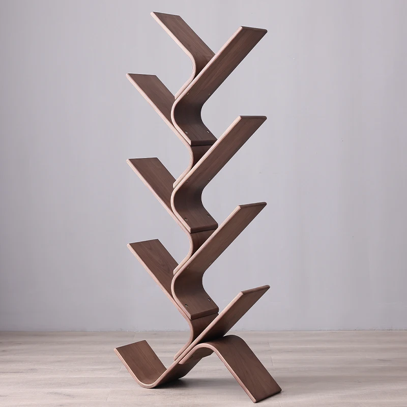 Solid wood bookshelf, floor to floor, simple household wall facing living room, balcony, bedroom, tree shaped storage rack
Solid wood bookshelf, floor to floor, simple household wall facing living room, balcony, bedroom, tree shaped storage rack