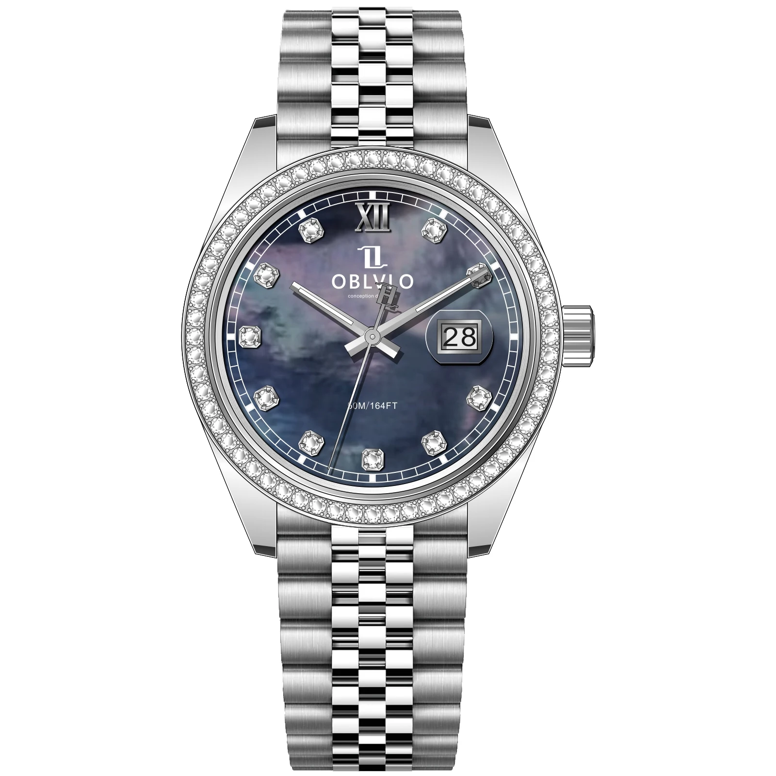 OBLVLO Men Quartz Watch 39mm Luxury Wristwatch MOP Dial 50m Waterproof Sapphire Luminous Ronda 505 Mov
OBLVLO Men Quartz Watch 39mm Luxury Wristwatch MOP Dial 50m Waterproof Sapphire Luminous Ronda 505 Mov